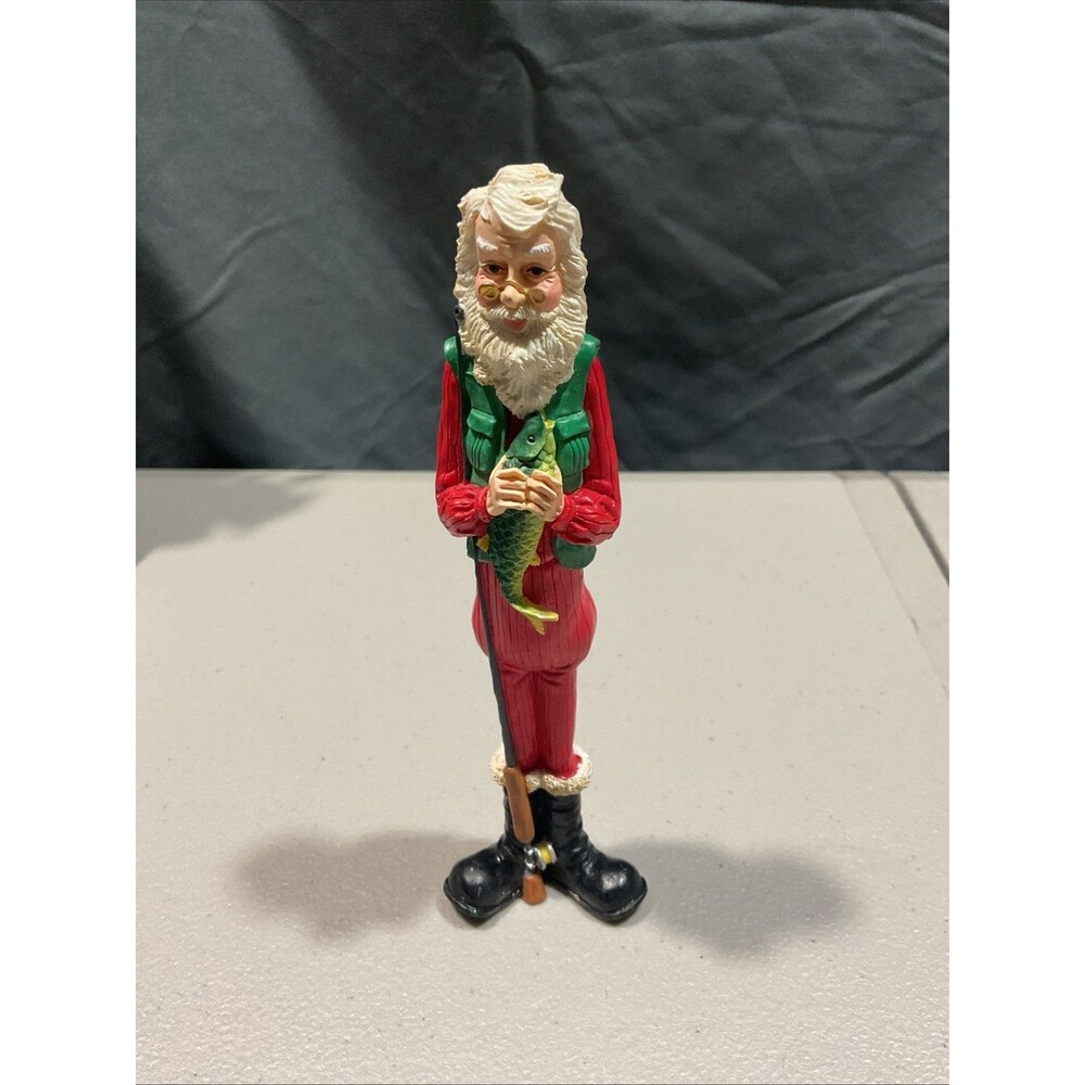Christmas Long Fisherman Santa Figurine